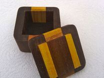 Solid Wooden Earring Box 2 small