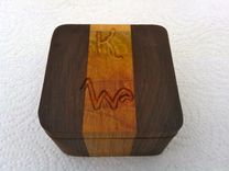 Solid Wooden Earring Box 3 small