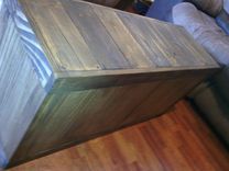 Durable Wood Storage Bench 5 small