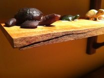 Cherry And Walnut Hanging Shelf 3 small