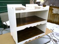 White Wooden Kitchen Bookcase 1 small