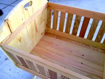 Wooden Rocking Cradle In Cherry, Oak, And Pine 5 small