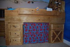 Barn-Inspired Wooden Bed And Dresser 3 small
