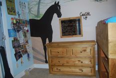 Barn-Inspired Wooden Bed And Dresser 4 small