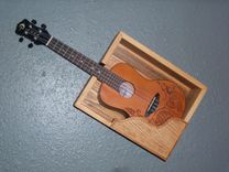 Wooden Wall Mounted Ukulele Shelf 5 small