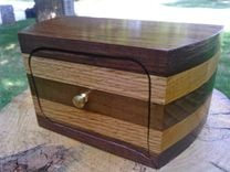 Repurposed Bandsaw Box In Walnut And Oak 1 small