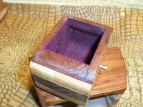 Repurposed Bandsaw Box In Walnut And Oak 5 small