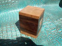 Cherry And Walnut Card Holder With Geometric Inlay 4 small