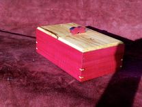 Handmade Wooden Box In Purpleheart And Maple 4 small