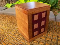 Wooden Executive Desk Box With Geometric Inlay 2 small
