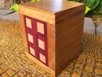 Wooden Executive Desk Box With Geometric Inlay 3 small