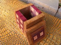 Wooden Executive Desk Box With Geometric Inlay 5 small