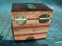Western-Inspired Walnut And Cedarbox With Leather Boot Inlay 2 small