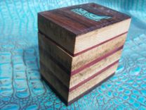 Western-Inspired Walnut And Cedarbox With Leather Boot Inlay 4 small