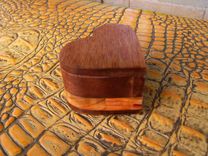 Heart-Shaped Wooden Ring Box 2 small
