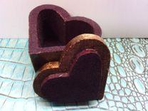 Heart-Shaped Wooden Ring Box 6 small