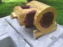 Cedar Log Bandsaw Box 1 small