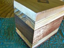 Wood Trinket Box With Cherry And Walnut Inlay 1 small
