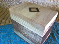 Wood Trinket Box With Cherry And Walnut Inlay 3 small