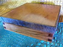 Repurposed Rustic Jewelry Walnut Barn Wood Box 3 small