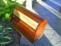 Wooden Chest In Hickory And Walnut 1 small