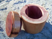 Cylindrical Cedar Bandsaw Box 4 small