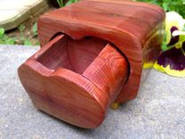 Wedding Ring Box In Natural Cedar 1 small