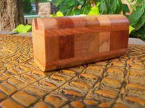 Executive Card Holder In Purpleheart And Assorted Hardwoods 1 small