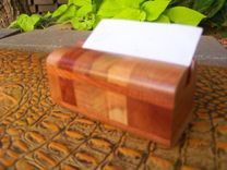 Executive Card Holder In Purpleheart And Assorted Hardwoods 3 small