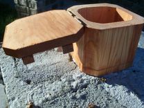 Hexagonal Keepsake Box In Oak 2 small