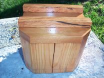 Hexagonal Keepsake Box In Oak 3 small