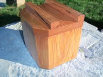 Hexagonal Keepsake Box In Oak 4 small