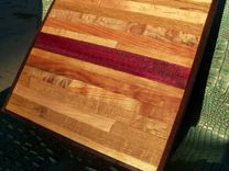 Upcycled Wooden Shoebox In Barn Wood And Purpleheart 5 small