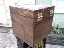 Reclaimed Wooden Pet Urn In Walnut 3 small