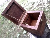 Reclaimed Wooden Pet Urn In Walnut 4 small