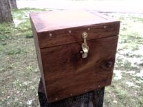 Reclaimed Wooden Pet Urn In Walnut 5 small