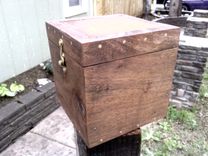 Reclaimed Wooden Pet Urn In Walnut 6 small