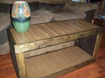 Small Reclaimed Dark Coffee Table Or Bench With Storage 1 small