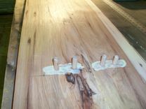 Hickory Bench-Modern-Rustic "X" Style 3 small