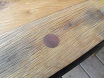 Modern Reclaimed Rustic Oak & Spalted Beach With Walnut Inlay 2 small