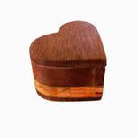 Heart-Shaped Wooden Ring Box 1 small