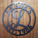 Name Established Monogram Sign 1 small