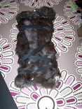 Rabbit Fur Leg Warmers/Leg Wraps 2 small