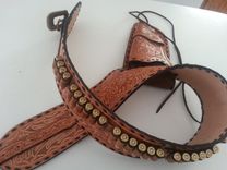 Leather Gun Holster And Belt 2 small