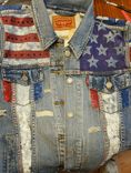 Custom Hand Painted Levi Jean Jacket 5 small