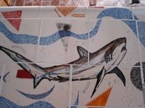 Custom Hand Glazed Art On Tile Murals And Decos 24 small