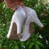 Wedding Shoes Snowflakes And Swirls. 2 small