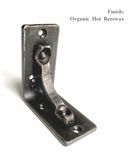 3" X 3" Metal Forged Mini Bracket. Iron Handcrafted Small Shelf Bracket 5 small