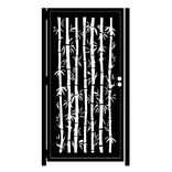 Artistic Metal Bamboo Gate - Decorative Garden Gate - Handmade - Security Door 2 small