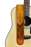 Custom Mountain Leather Guitar Strap 3 small